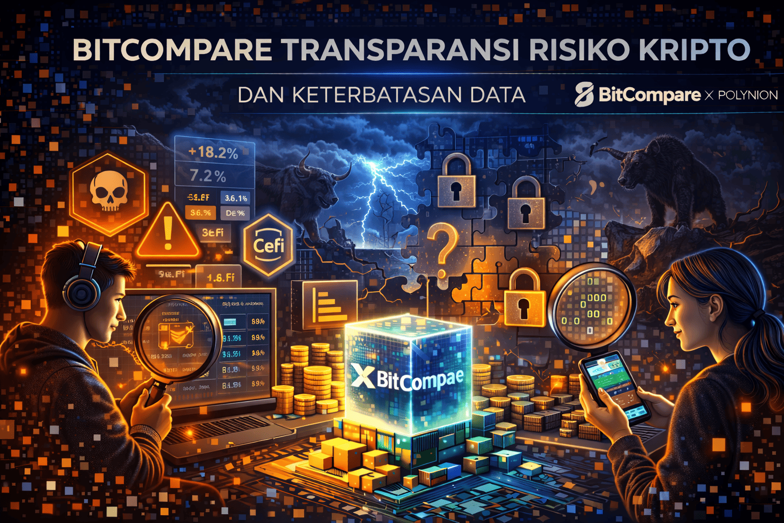 BitCompare Transparansi Risiko Kripto dan Data