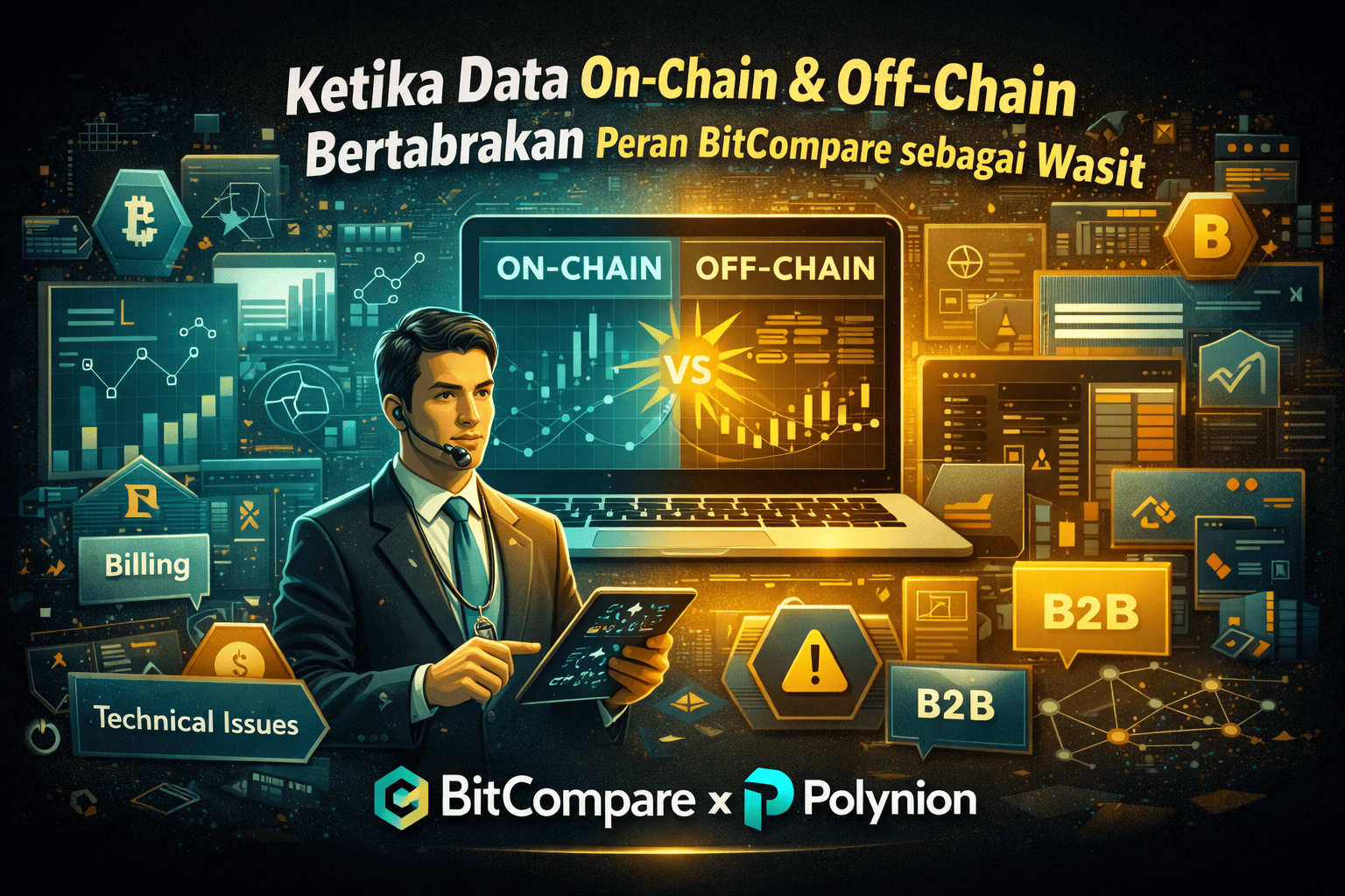 Data On-Chain vs Off-Chain: Peran BitCompare sebagai Wasit