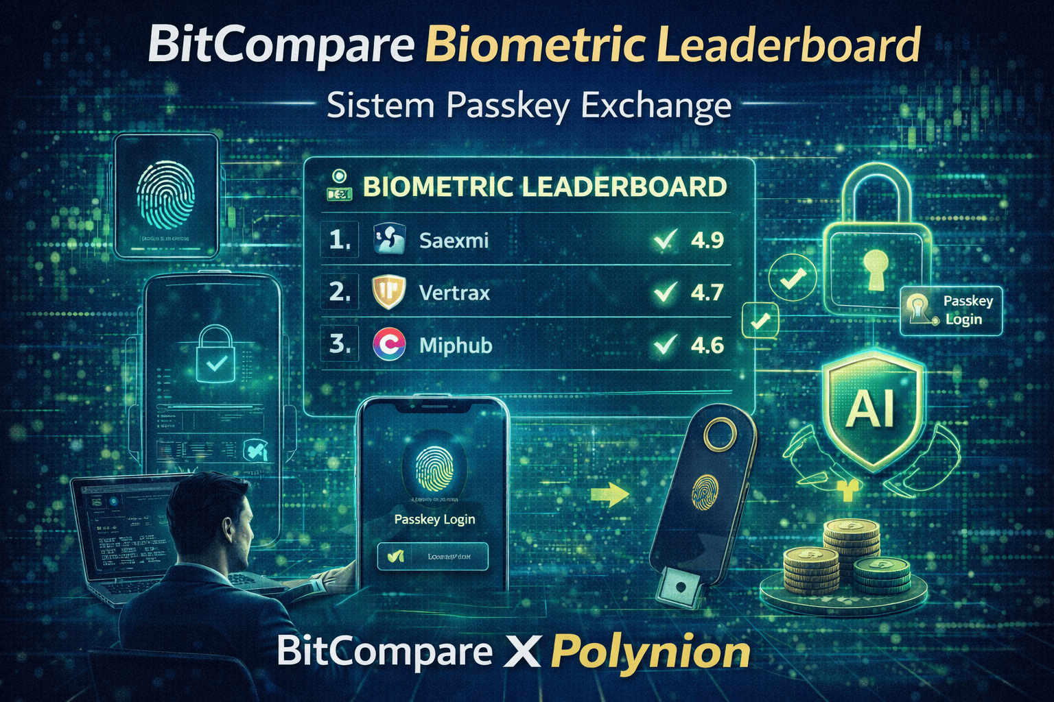 BitCompare Biometric Leaderboard: Sistem Passkey Exchange